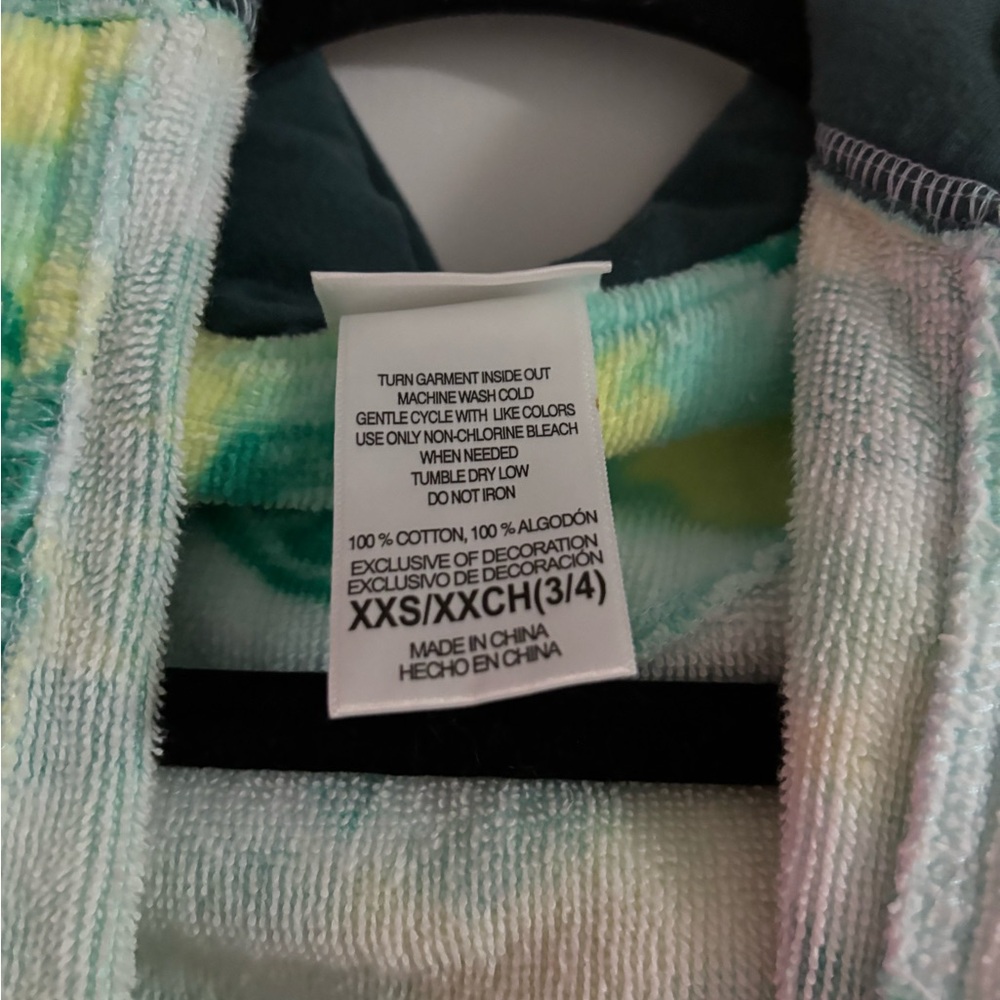 Green and Yellow Turtle Print Robe - Picture 3 of 3